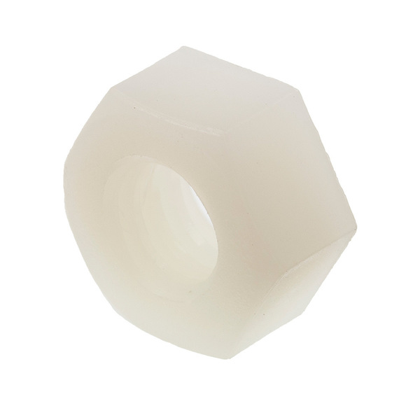 Prime-Line Hex Nut, 1/4"-20, Nylon, 6/6, Plain, 25 PK 9088727